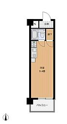 ダイアパレス中新町 1Kの間取図画像