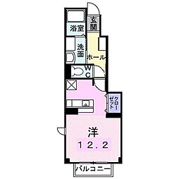 ミューズ松本8 ワンルームの間取図画像