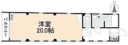 第5星野ビル ワンルームの間取図画像