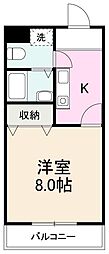 CaSaHAMA 1Kの間取図画像