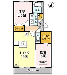MINEPALACE2A 2LDKの間取図画像