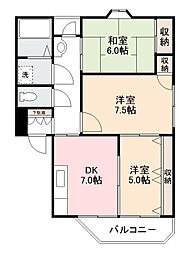 ライズマンション 3DKの間取図画像