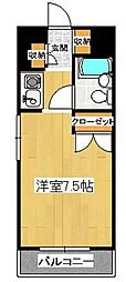 アルファ藤塚町 1Kの間取図画像