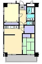 アヴェニール藤塚 2SLDKの間取図画像