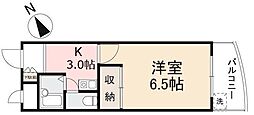 アトリーチェ 1Kの間取図画像