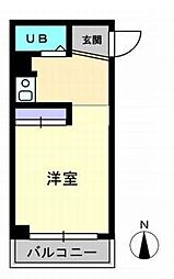 第7八十川ビル 1Kの間取図画像