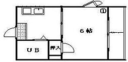 コート東ハゼ 1Kの間取図画像