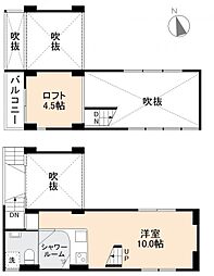 TunesCourt ワンルームの間取図画像