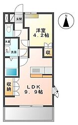 ファインパストラル2 1LDKの間取図画像