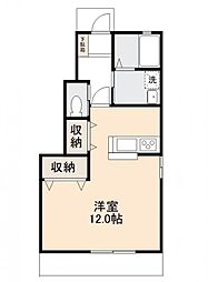ウェルヴィラ香西 ワンルームの間取図画像