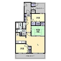 アルファシティ屋島六番館 3LDKの間取図画像