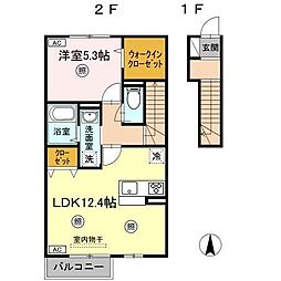 ゼフィーロ 1LDKの間取図画像