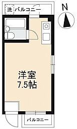 BOX・T ワンルームの間取図画像