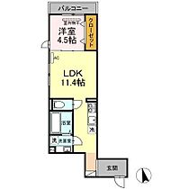 Ｄ-ｒｏｏｍ一富士 303 ｜ 香川県高松市百間町4-6（賃貸アパート1LDK・3階・42.13㎡） その2