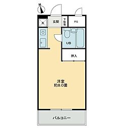 メゾンド西宝町 ワンルームの間取図画像
