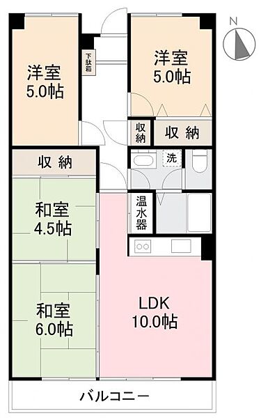 アイランドガーデン多田 202｜香川県高松市木太町(賃貸マンション4LDK・2階・70.01㎡)の写真 その2