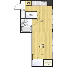 平野屋ビル 1Kの間取図画像