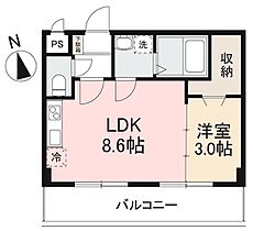 プレシャスタイム中央町ツインタワー南 902 ｜ 香川県高松市中央町1-18（賃貸マンション1LDK・9階・30.24㎡） その2