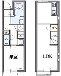レオネクストウィンクル 1LDKの間取図画像