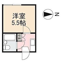 フォーブルK 1Kの間取図画像