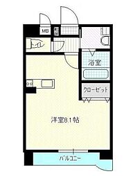 なかよしマンション塩上 1Kの間取図画像