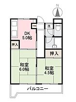 栗林ハイツ 801 ｜ 香川県高松市栗林町一丁目13-24（賃貸マンション2K・8階・39.60㎡） その2