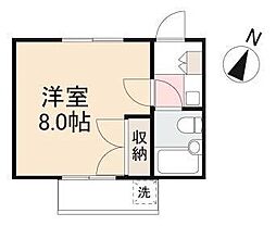 メゾン.ド.パリス 1Kの間取図画像