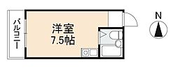 NSビル ワンルームの間取図画像