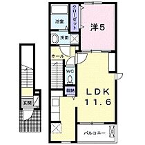 ジュネス　オーブＫ2 203 ｜ 香川県高松市木太町3227番地（賃貸アパート1LDK・2階・42.28㎡） その2