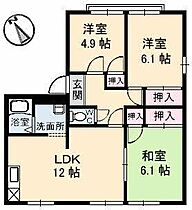 グリーングラス　Ａ棟 103 ｜ 香川県高松市多肥上町67-1（賃貸アパート3LDK・1階・65.40㎡） その2