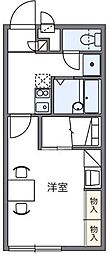 レオパレスPineCrest 1Kの間取図画像