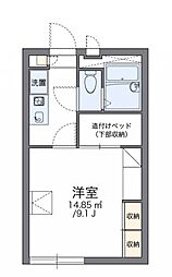レオパレスASTC・da 1Kの間取図画像