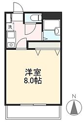 ローテンブルグ4 1Kの間取図画像