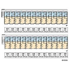 レオパレス由良 1Kの間取図画像