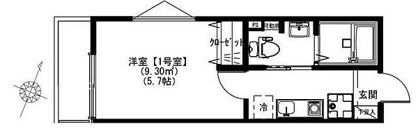 スカイヒルズ鶴ケ峰 ｜神奈川県横浜市旭区鶴ケ峰1丁目(賃貸アパート1K・3階・19.11㎡)の写真 その2