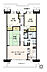 間取り：専有面積：77.24m2