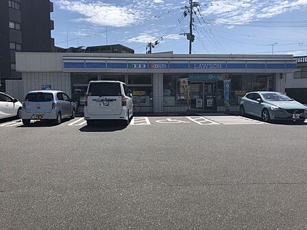 ローソン 熊本清水万石一丁目店まで約350m、徒歩約5分 24時間営業