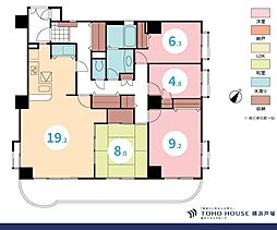ピュアハイツ南万騎が原 4LDKの間取図画像