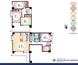 コスモ横浜和田町ヒルズ 4SLDKの間取図画像