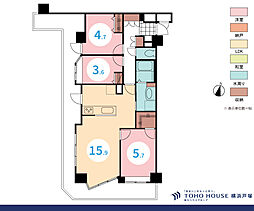 ライオンズマンション衣笠公園 3LDKの間取図画像