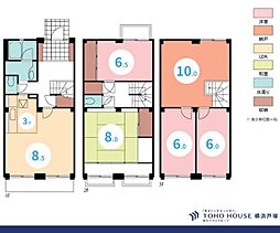 湘南ライフタウン滝ノ沢第三住宅3号棟 4SLDKの間取図画像