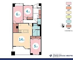 ライオンズステーションプラザ大和 3LDKの間取図画像