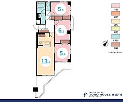 クレストコート東戸塚2 3LDKの間取図画像