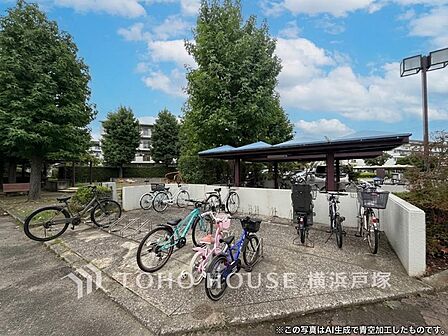 【Cycle lot】整理整頓された清潔感ある駐輪場。自転車を快適に収納でき、日常の移動をもっと便利にサポートします。