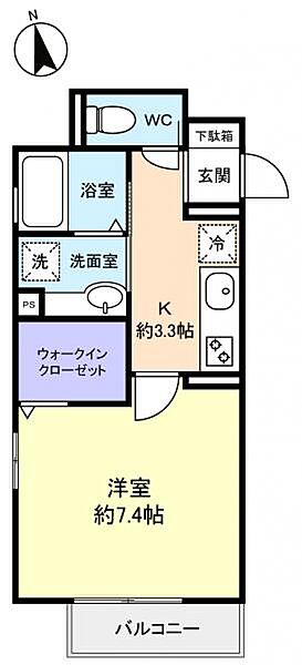 Ｌａ　Ｌｕｃｅ奏の杜（ラ　ルーチェ） ｜千葉県習志野市谷津6丁目(賃貸アパート1K・1階・28.93㎡)の写真 その3