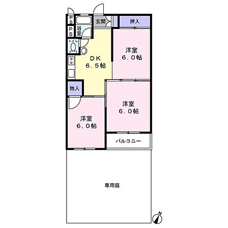 3DK 間取り