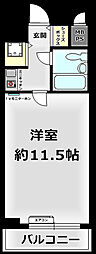 ニューライフ高麗橋 1Kの間取図画像