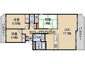 大阪府茨木市西田中町（賃貸マンション3LDK・6階・78.99㎡） その2