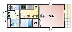 大阪府茨木市西田中町（賃貸アパート1K・2階・33.12㎡） その2