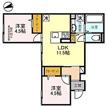 大阪府三島郡島本町桜井5丁目（賃貸アパート2LDK・1階・50.71㎡） その2